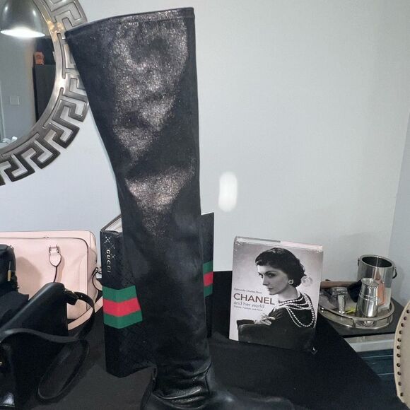 Bottega Veneta Black Over the Knee Boots - Picture 7 of 10